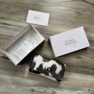 Vivienne Westwood Black and White Key Card Holder